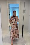 12639 PUANE ELBİSE Bordo