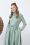 LOREN ELBİSE Mint Yeşili
