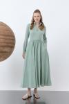LOREN ELBİSE Mint Yeşili
